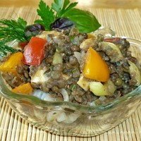 Салат из чечевицы вкусный и простой