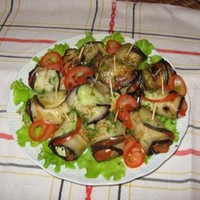 Куриные рулеты с баклажанами