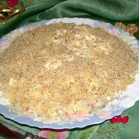 Салат Слоеный из курицы с орехами и грибы