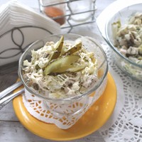 Салат курица яйцо огурец