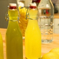 Лимончелло с водой и водкой