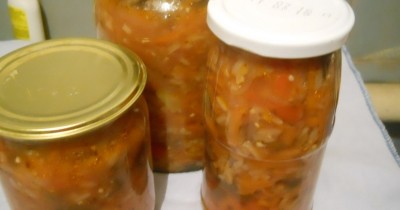 Закуска морковь баклажаны перец с рисом на зиму