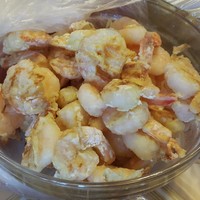 Кальмары и креветки в панировке