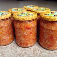 Салат помидоры с рисом на зиму