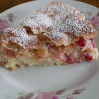 Шарлотка с яблоками на кефире в духовке
