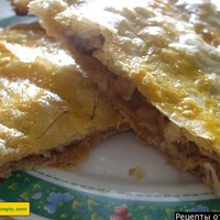 Штрудель яблочный из слоеного теста