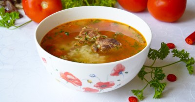 Суп Харчо из говядины классический с рисом