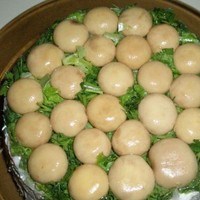 Салат мясной с грибами и сыром