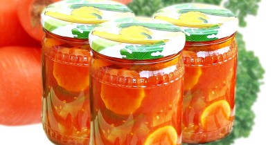 Кабачки без стерилизации с томатной пастой