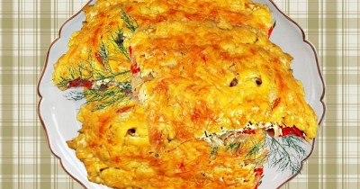 Филе трески в духовке сыром и помидорами