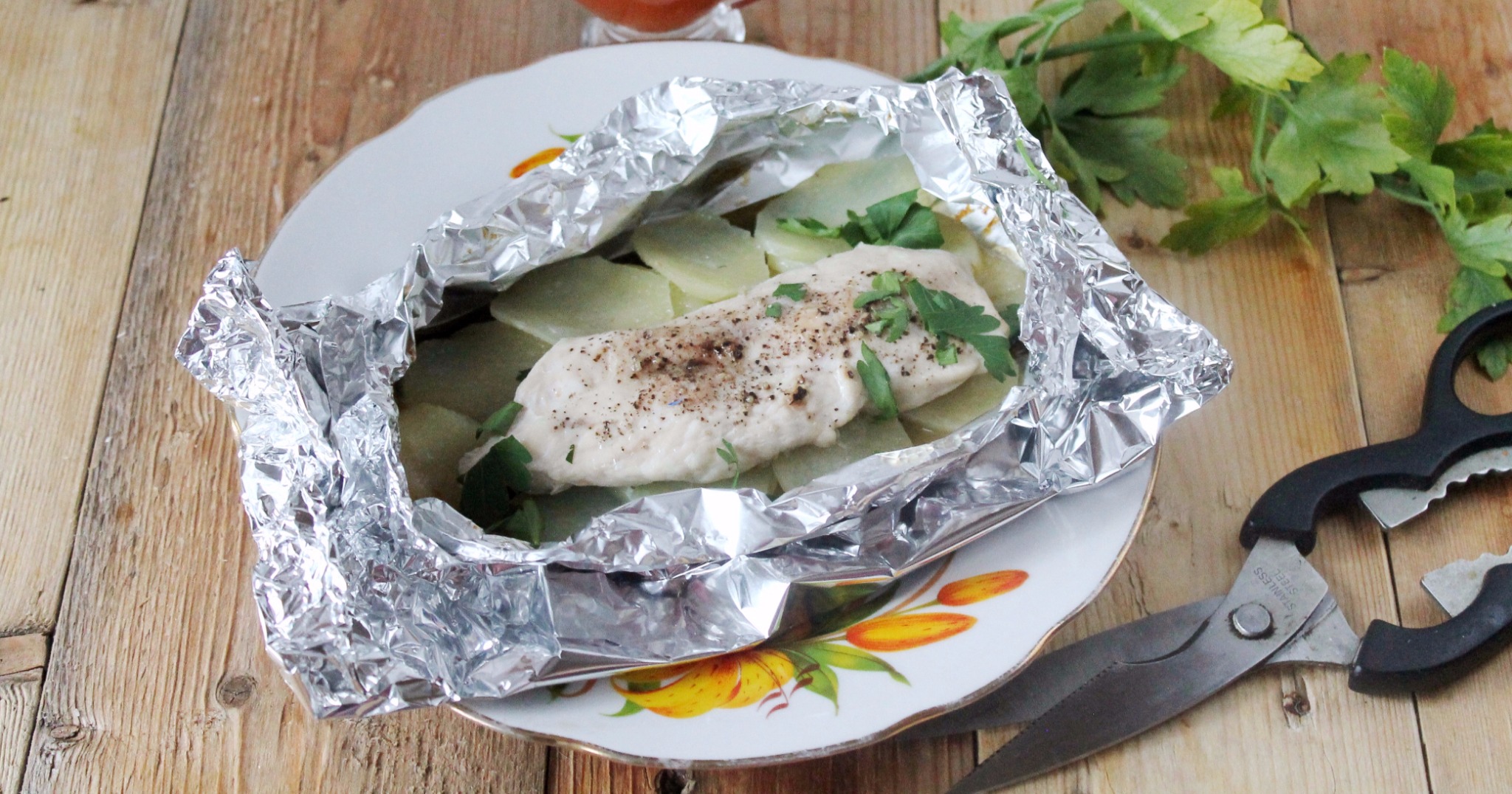 Картошка в фольге с сыром пошагово Картошка в фольге с сыром пошагово