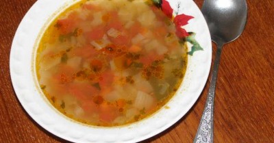 Суп из лука без картошки
