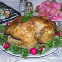 Курица в фольге целиком в духовке