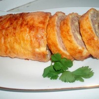 Мясной рулет в духовке вкусно и просто