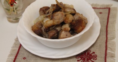 Свинина жареная на ужин или обед