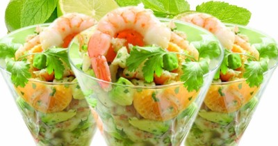 Салат коктейль с мандаринами