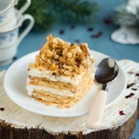 Торт из печенья и сметаны без яиц