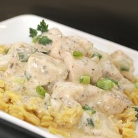 Курица в кефире на сковороде