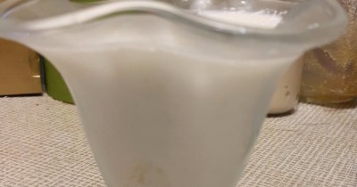 Десерт молочный с кокосовой стружкой
