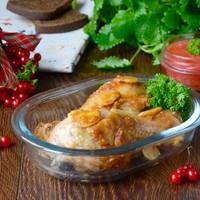 Куриные голени под калиновым соусом