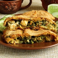 Пирог с лососем, зеленью и овощами новые фото Пирог с лососем, зеленью и овощами новые фото