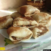 Блины с курицей на молоке