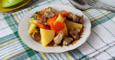Куырдак по-казахски с овощами