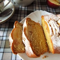 Яблочный кекс с яблоками