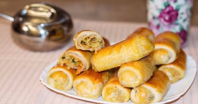Вэрзэре - молдавские пирожки с капустой без дрожжей