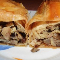 Рулеты из лаваша с курицей грибами и сыром