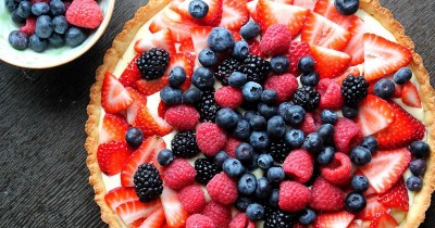 Пирог со свежими ягодами тарт