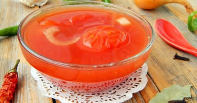 Помидоры в томатной пасте без уксуса