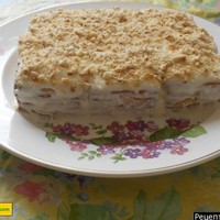 Торт из печенья и творога без выпечки