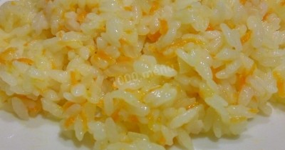 Гарнир из риса с луком и морковью