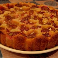 Сливовый пирог со сливами песочный