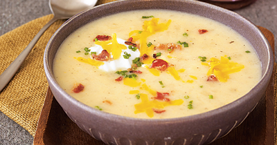 Картофельный крем суп с сыром