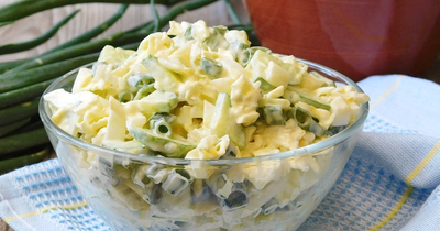 Салат из свежей капусты с майонезом