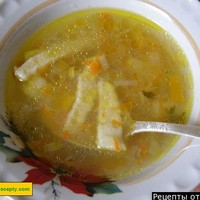 Куриный суп с домашней лапшой