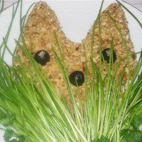Салат кролик из яиц