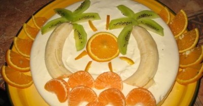 Сладкий торт Банановый рай