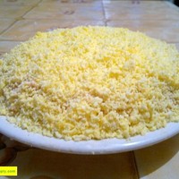 Слоеный салат с крабовыми палочками