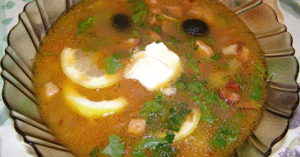 Солянка с курицей рецепт пошагово Солянка с курицей рецепт пошагово