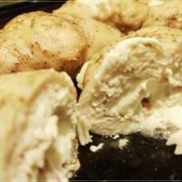 Куриные рулетики с фетой и балыком