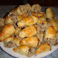 Полукруассаны с шоколадом