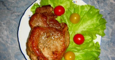 Мясо под маринадом нежное