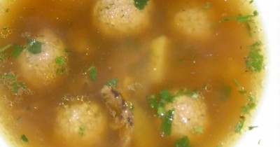 Суп грибной с фрикадельками
