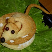 Слойки "Мышка на сыре"