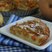Пирог с тыквой и яблоками