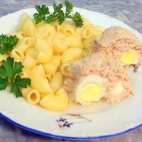 Куриное суфле с яйцами в форме