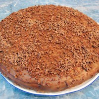 Ореховый торт шоколадный бисквит